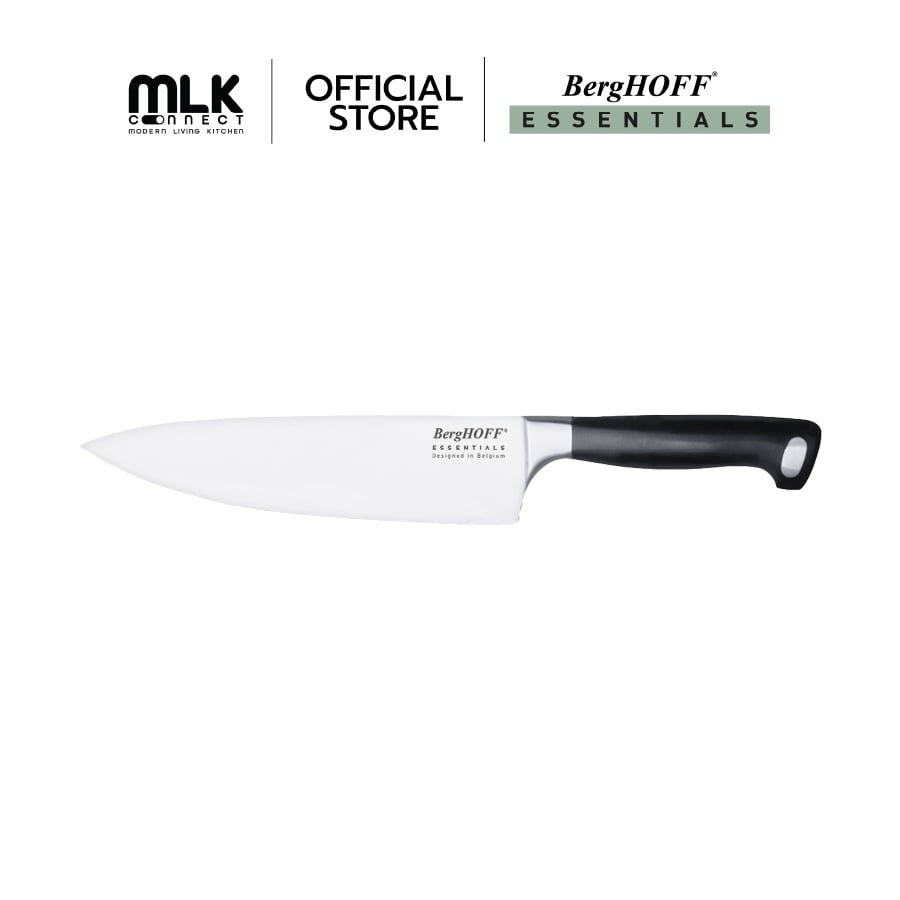 มีดเชฟสแตนเลสสตีล BergHOFF รุ่น Essential-Icon คมดีเยี่ยม 20 ซม. สีเงิน 1301095_1